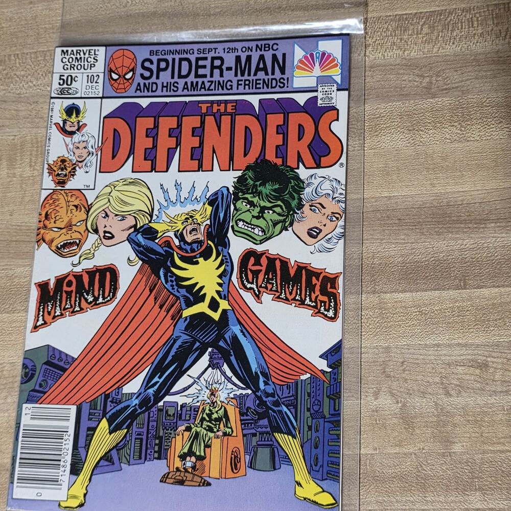 The Defenders #102 Marvel Comics Dec 1981 Hulk Spider-Man Promo Newsstand Comic